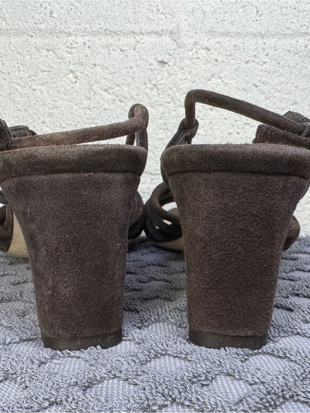 Loeffler Randall Minna Slingback Sandals Brown Suede Size 6.5 - Picture 2 of 8